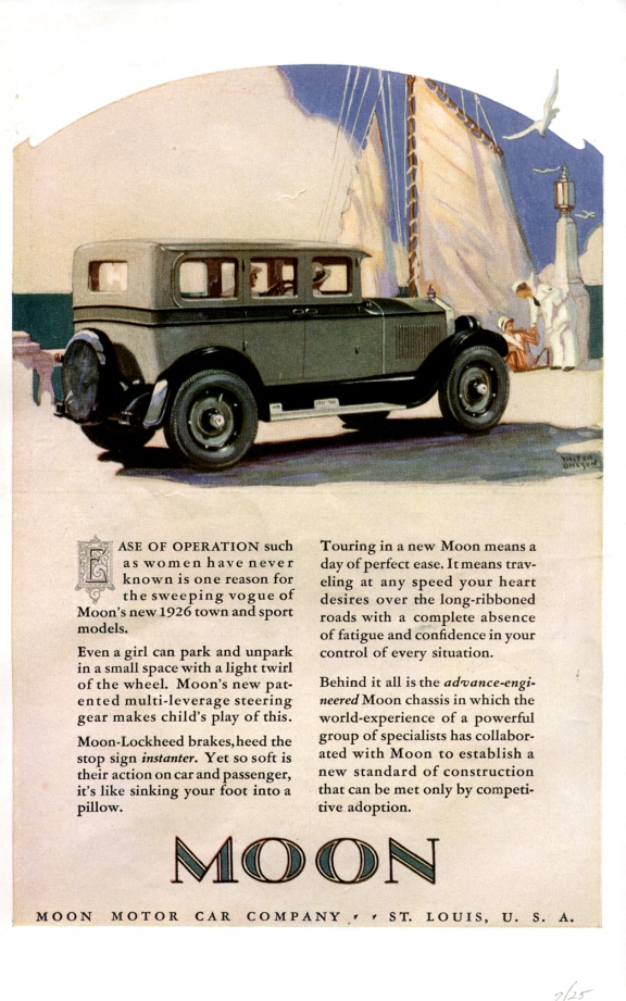 1925 Moon Auto Advertising